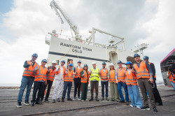 FIEMA participa de visita oficial a navio sísmico da norueguesa TGS, no Porto do Itaqui