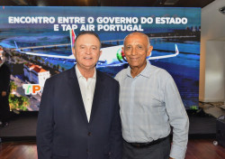 Presidente da FIEMA participa de anúncio de voo internacional da TAP para São Luís