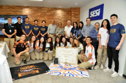 Baldez recepciona equipes do SESI vencedoras em torneios internacionais de robótica