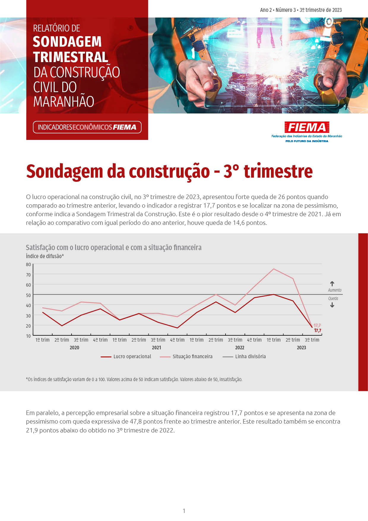 Sondagem Trimestral da Construção Civil 2023