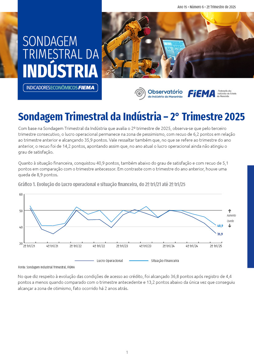 Sondagem Trimestral da Indústria 