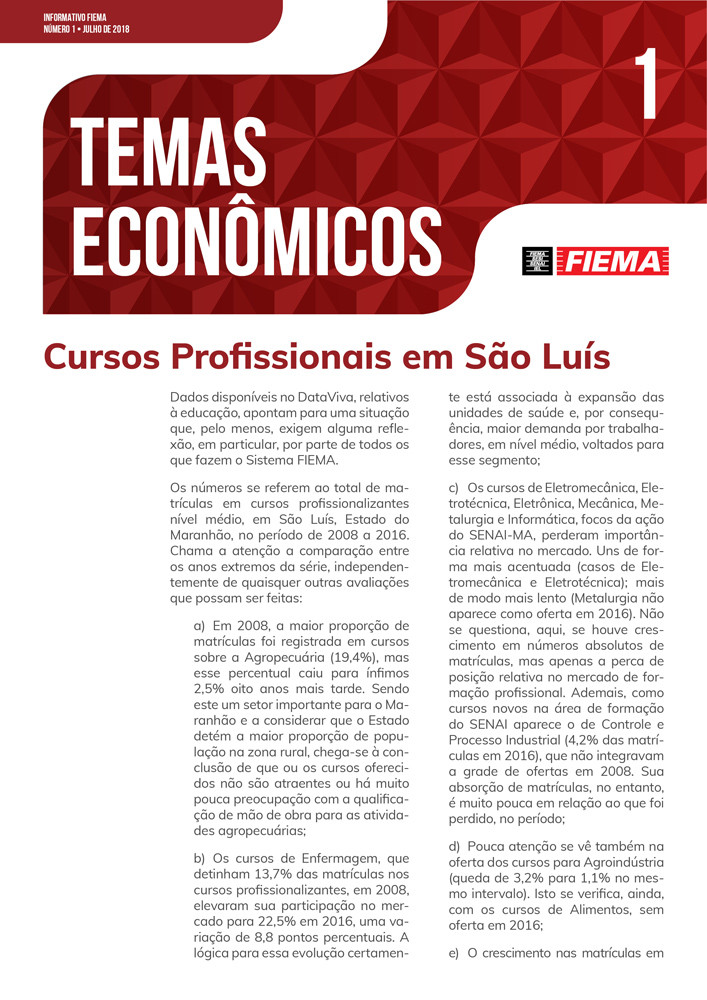 Cursos Profissionais em São Luís