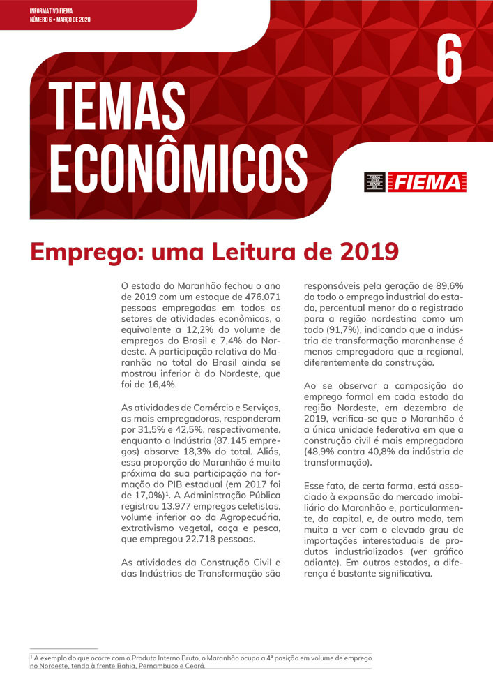 Emprego: uma Leitura de 2019